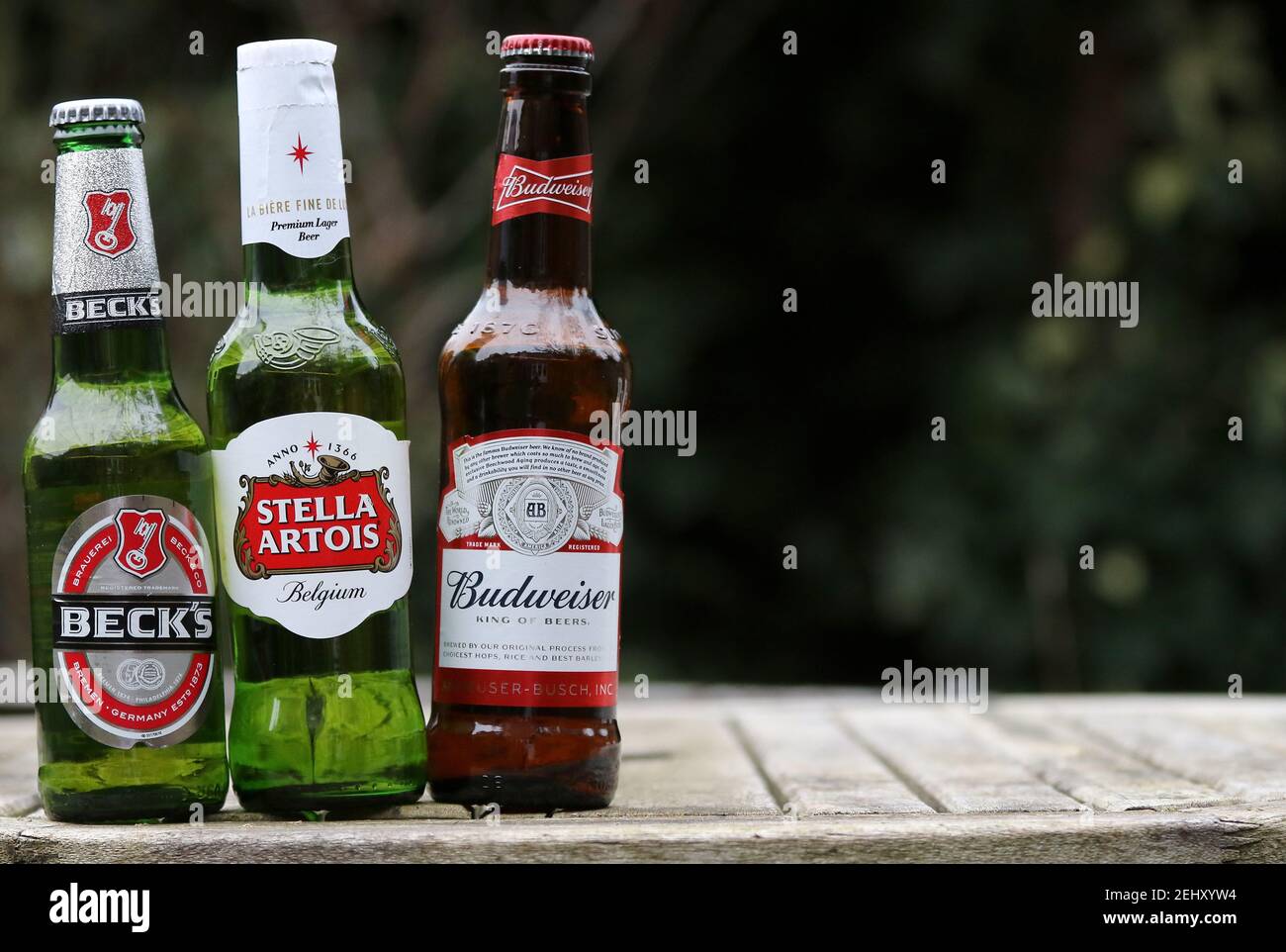 Stella Artois senkt seine Alkoholstärke, aber Trinker sind in Großbritannien nicht glücklich. 20th. Februar 2021 Stockfoto