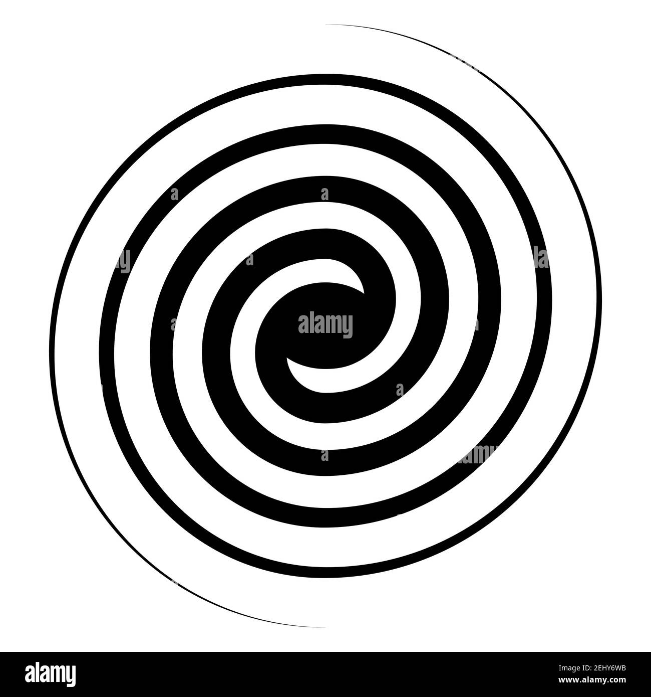 Spiralwirbel Symbol, Wirbel Zeichen Vektor Doppelspirale Galaxie Evolution Symbol Stock Vektor