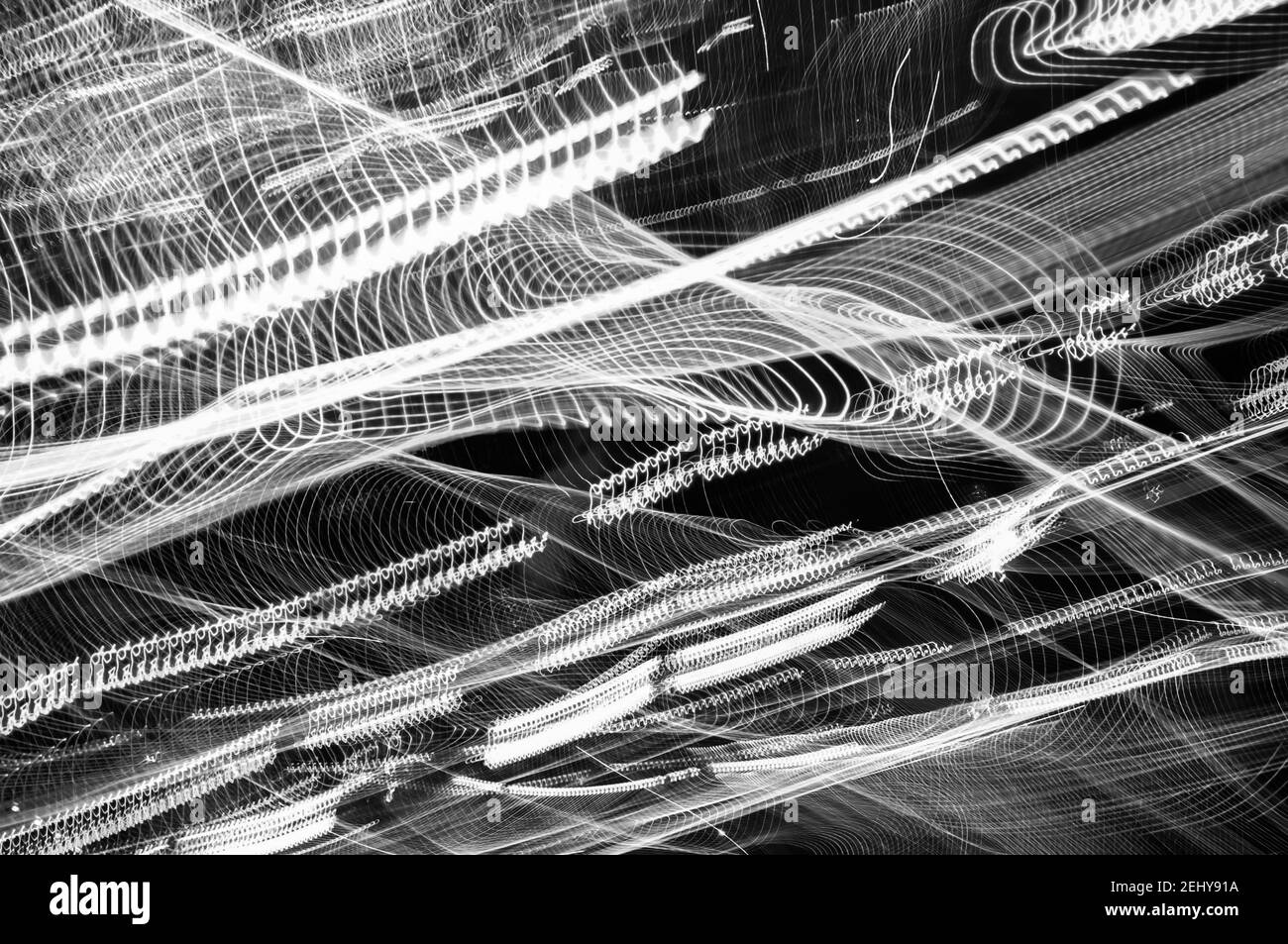 Helle Malerei in schwarz-weiß, abstrakter Hintergrund Stockfoto