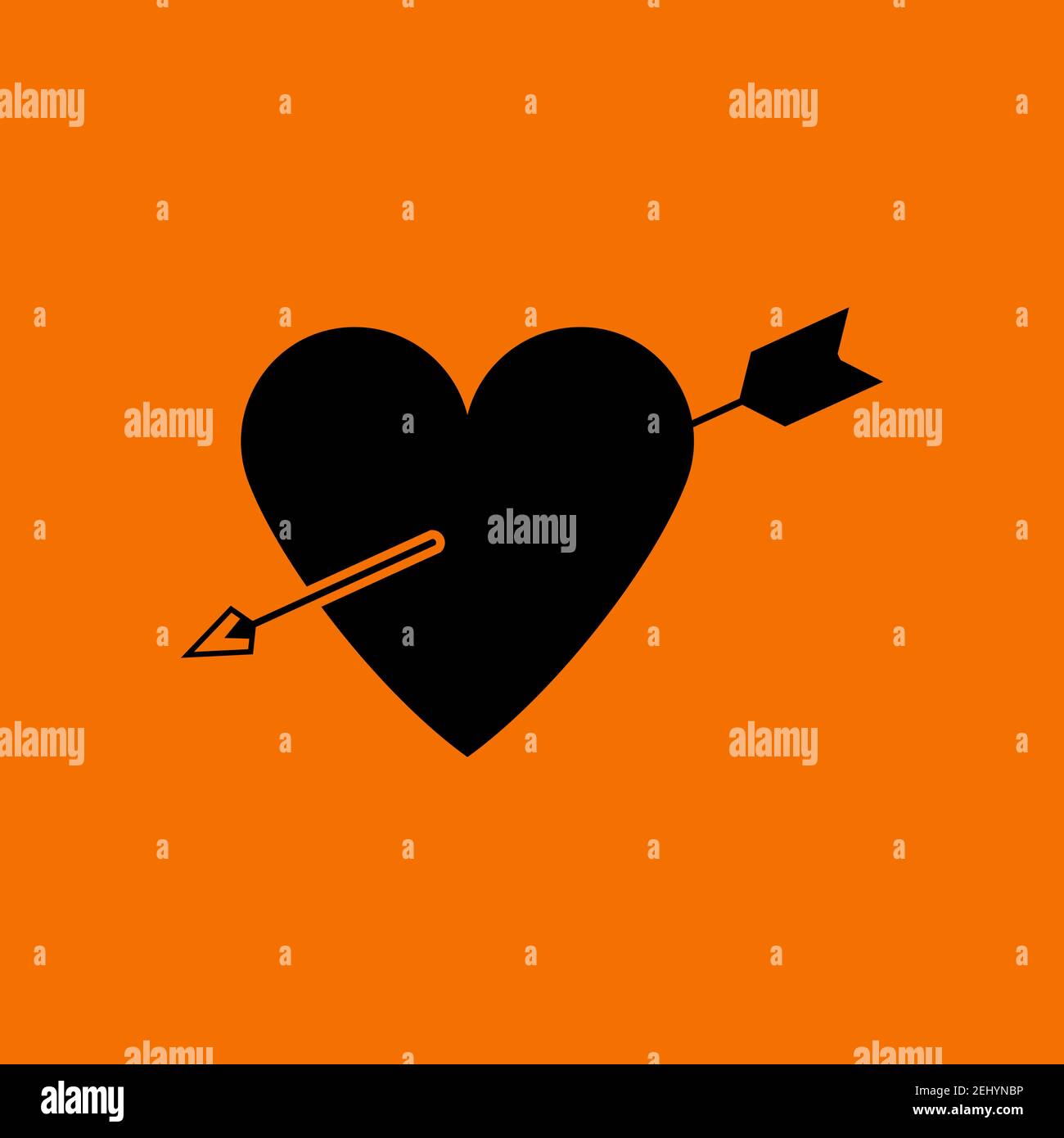 Herz Amor Orange Stock Vektorgrafiken Kaufen Alamy