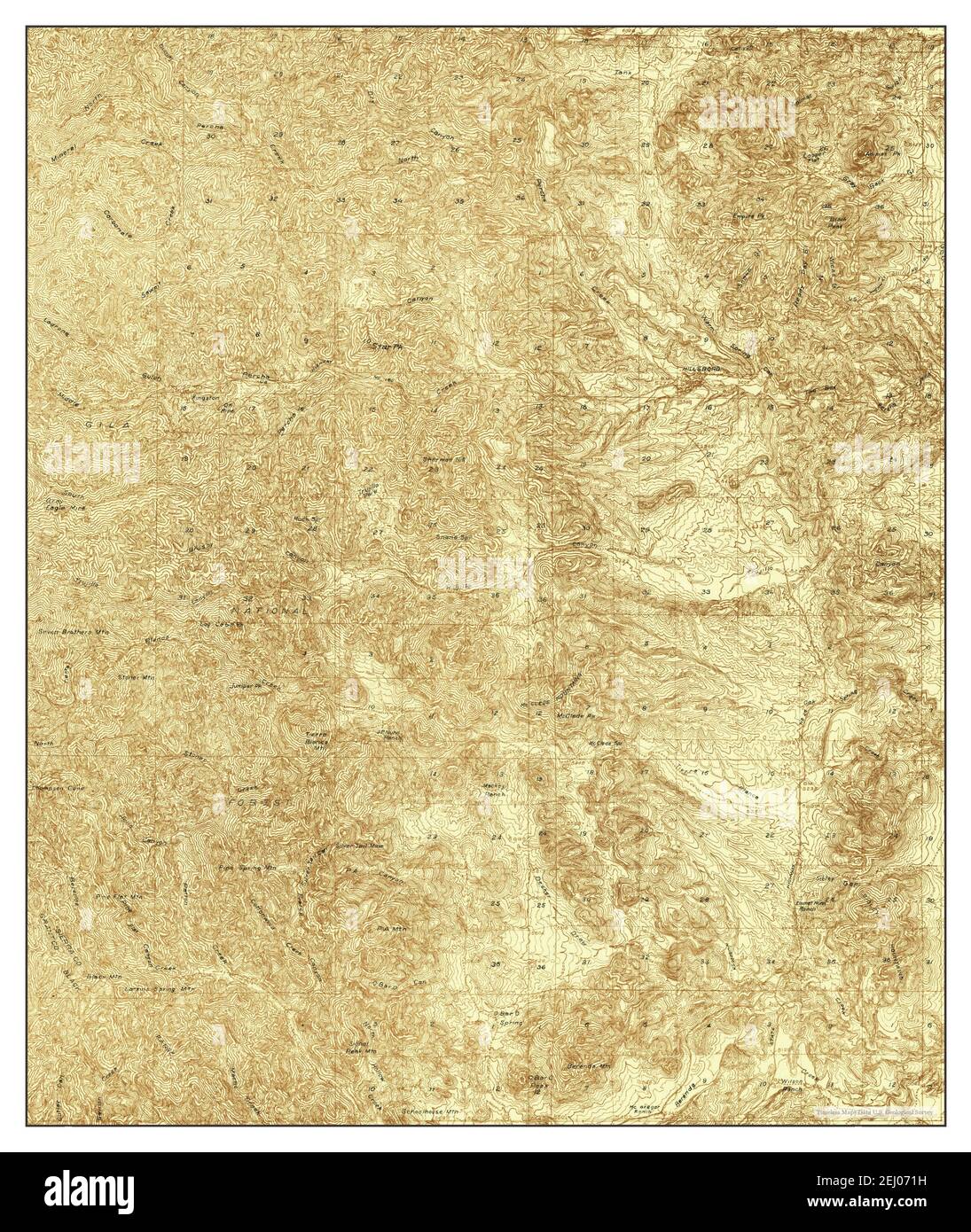 Hillsboro, New Mexico, Karte 1935, 1:48000, Vereinigte Staaten von Amerika von Timeless Maps, Daten U.S. Geological Survey Stockfoto