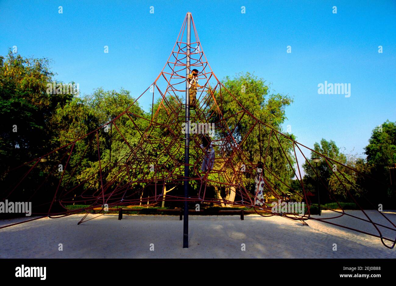 Mushrif Park Dubai UAE Kinderspielplatz Stockfoto