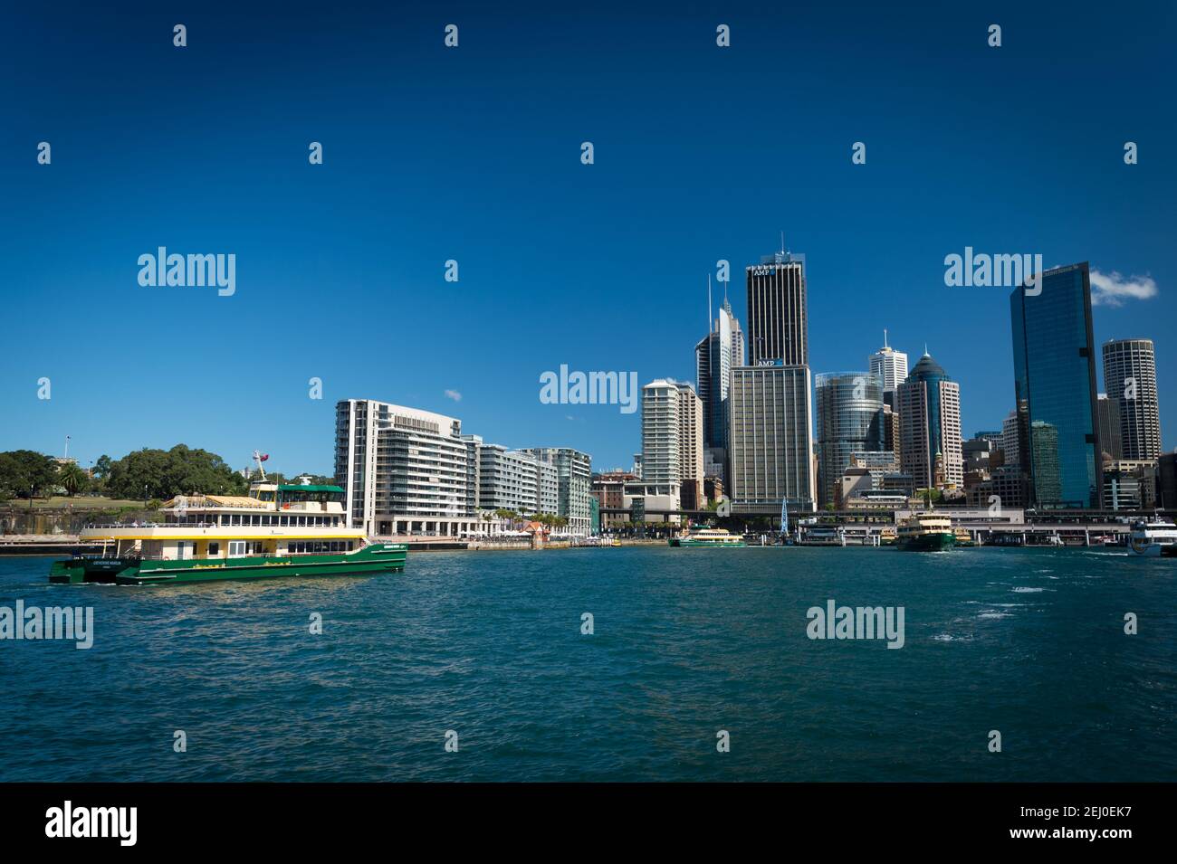 Circular Quay und CBD, Sydney, New South Wales, Australien. Stockfoto