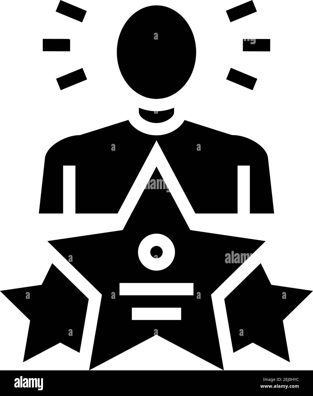 Universal Expert Line Symbol Vektor Illustration Stock Vektor