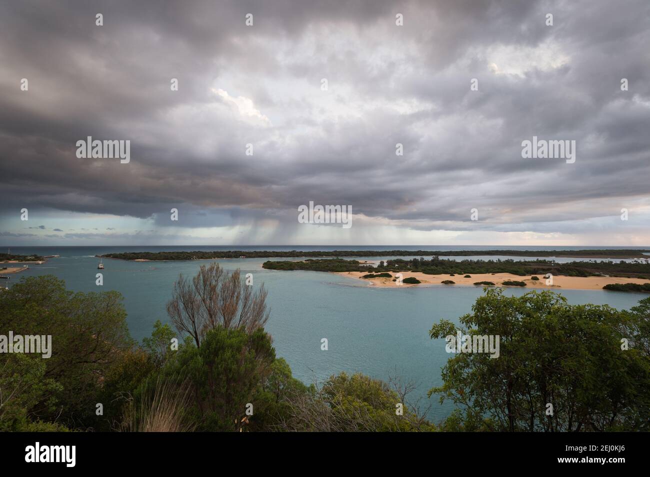 Seen Eingang, Victoria, Australien. Stockfoto
