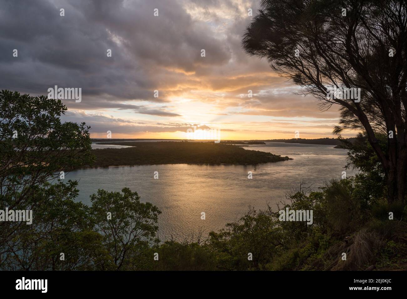 Seen Eingang, Victoria, Australien. Stockfoto