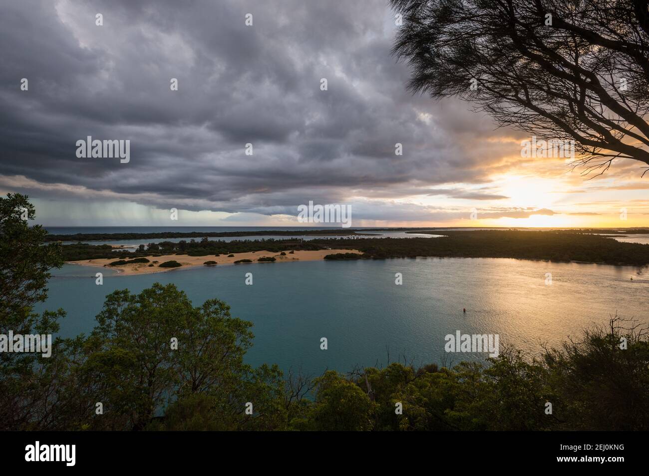 Seen Eingang, Victoria, Australien. Stockfoto