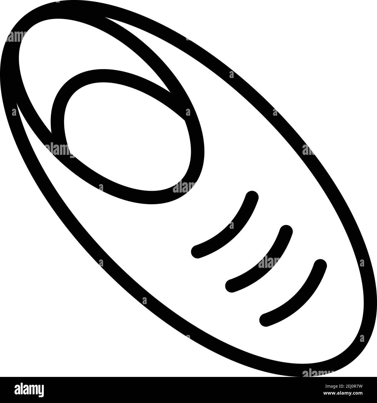 Symbol für Pita-Brot. Umriss Lebensmittel Pita Brot Vektor-Symbol für Web-Design isoliert auf weißem Hintergrund Stock Vektor