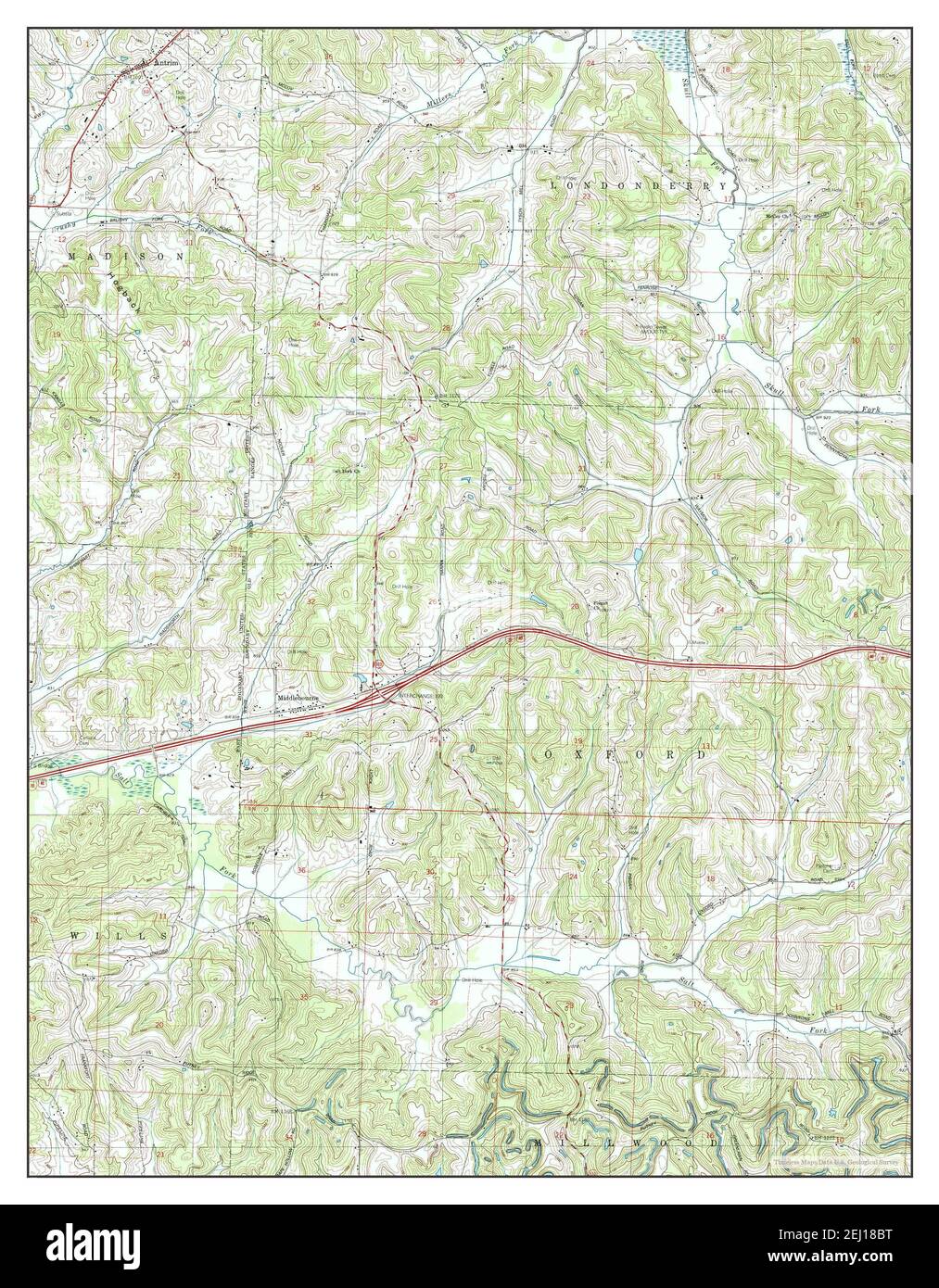 Antrim, Ohio, Karte 1994, 1:24000, Vereinigte Staaten von Amerika von Timeless Maps, Daten U.S. Geological Survey Stockfoto