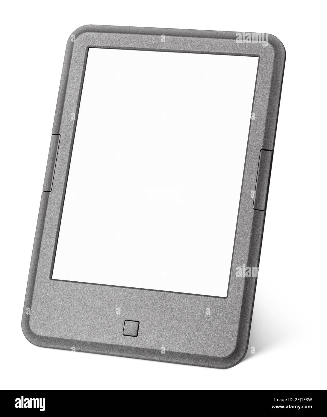 Tragbares E-Book-Lesegerät isoliert auf weißem Hintergrund mit Beschneidungspfad Stockfoto