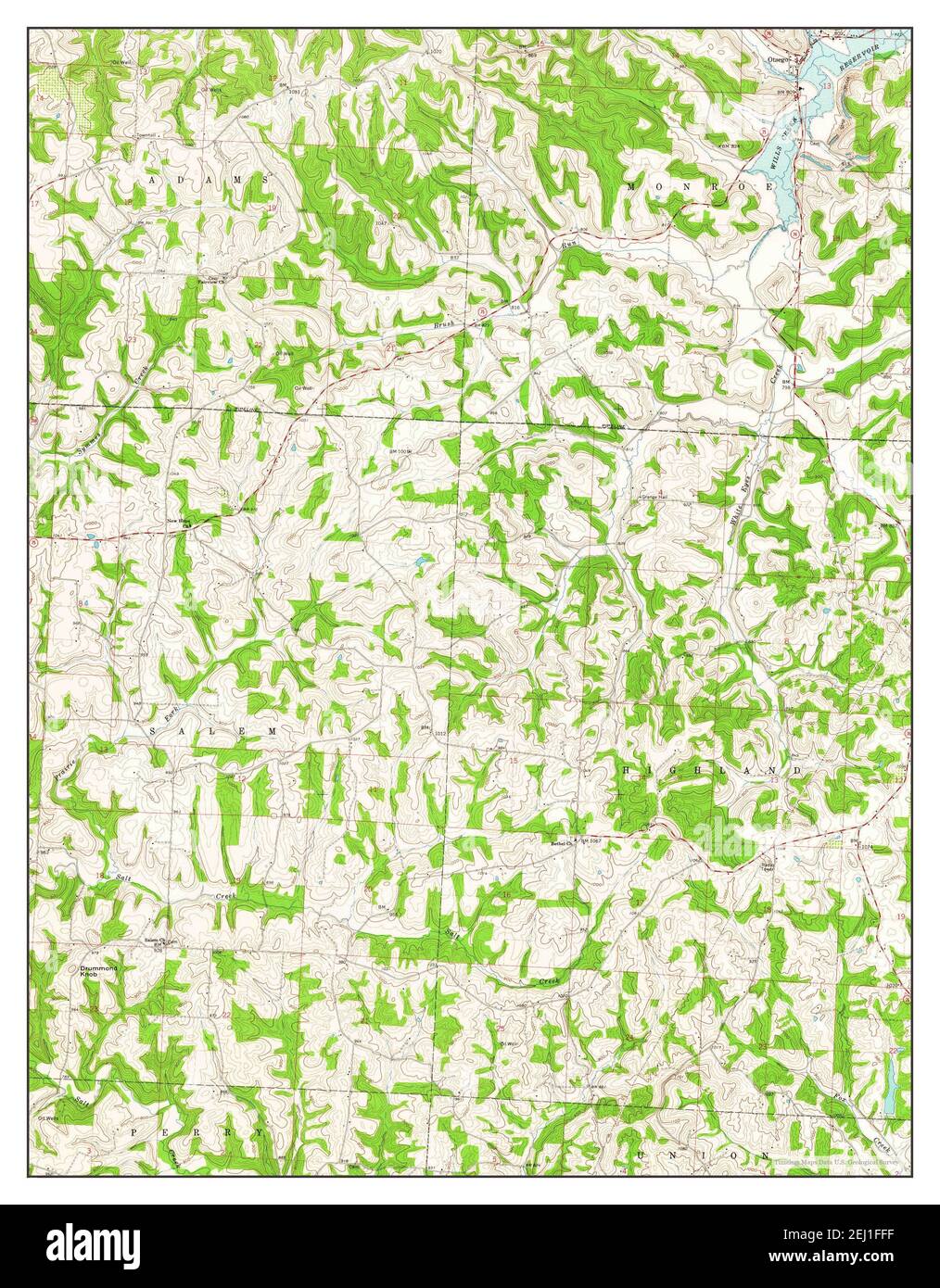 Otsego, Ohio, Karte 1962, 1:24000, Vereinigte Staaten von Amerika von Timeless Maps, Daten U.S. Geological Survey Stockfoto