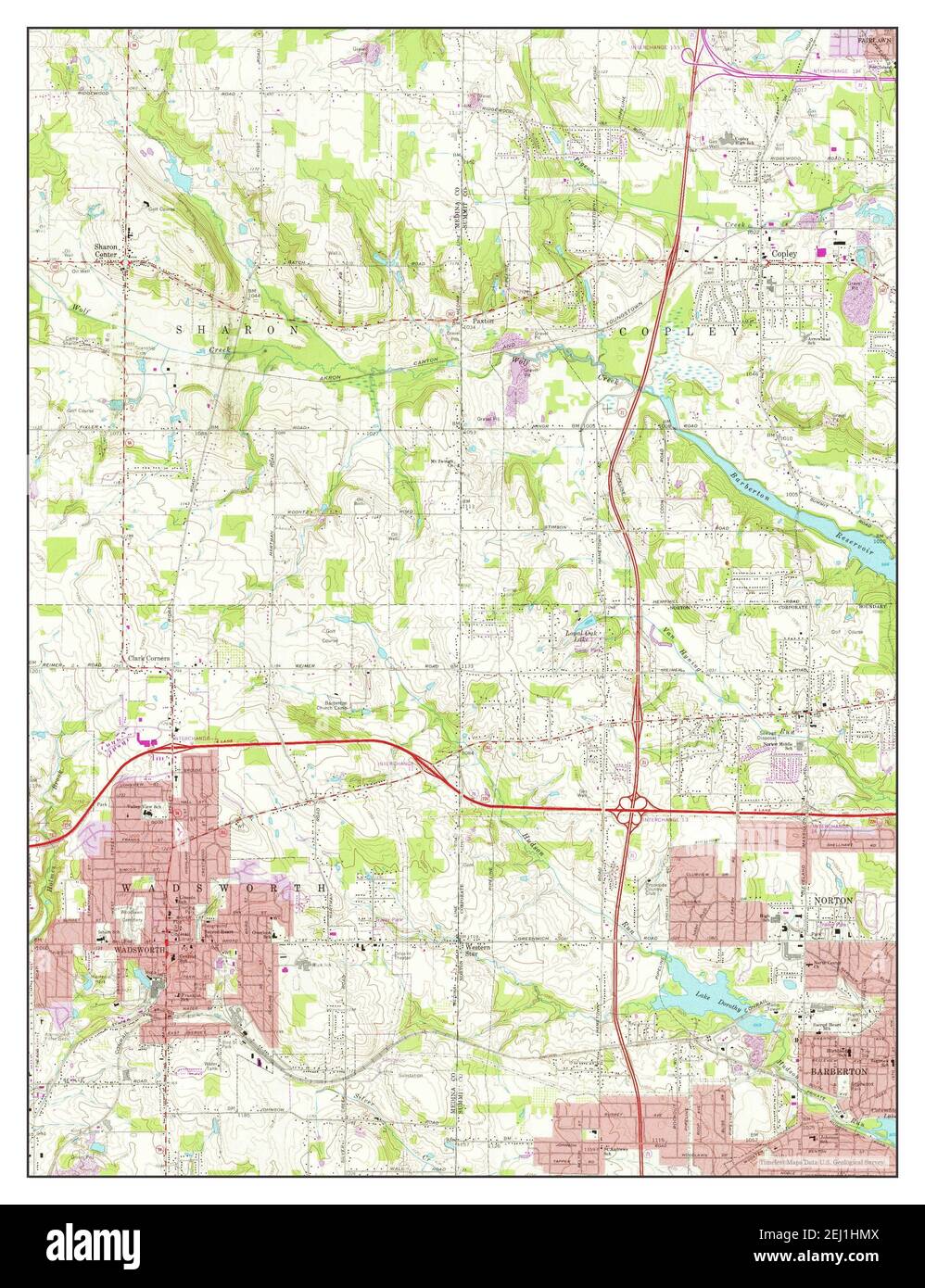 Karte von wadsworth ohio Fotos und Bildmaterial in hoher Auflösung