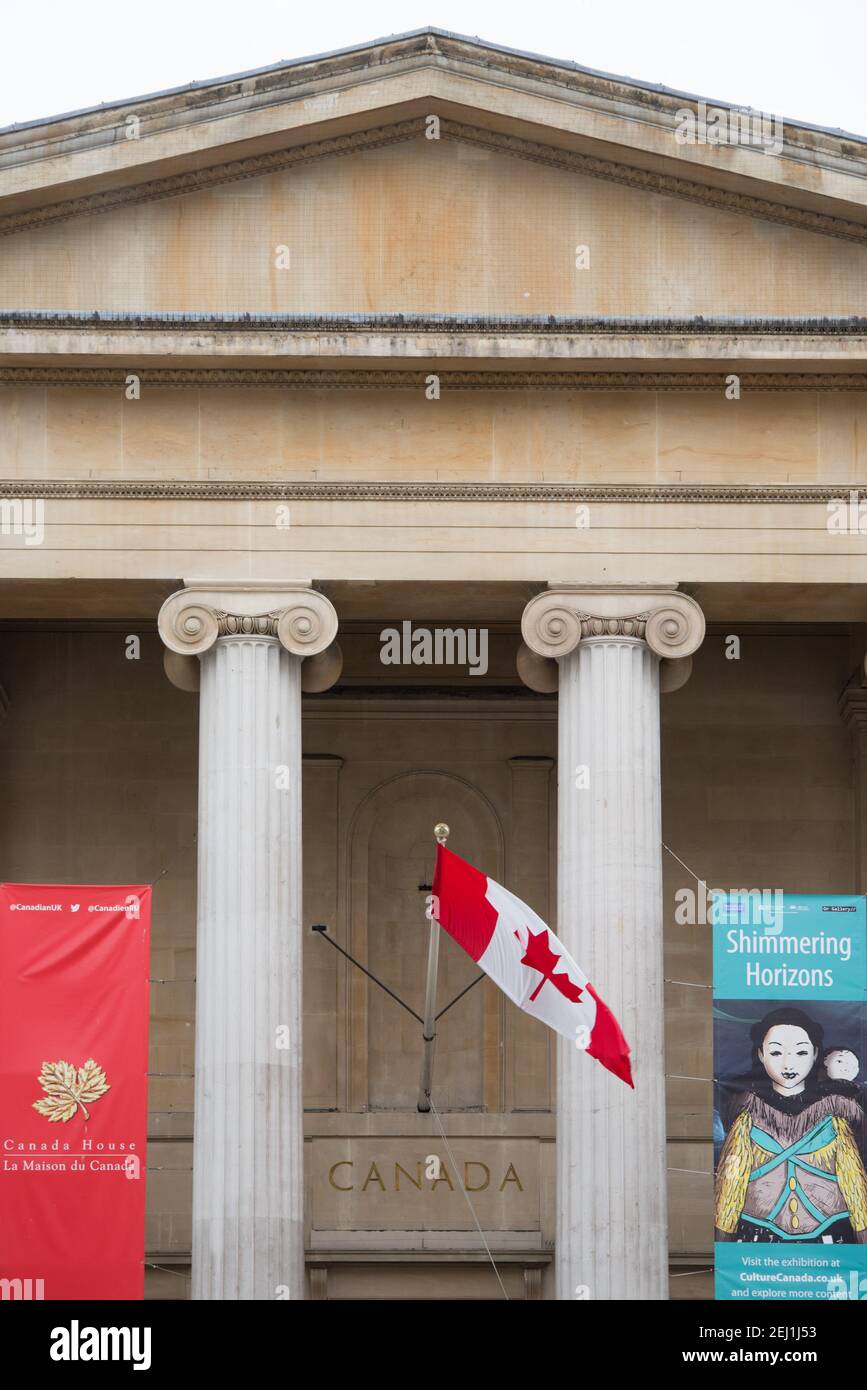 Kanada Haus Kanadische Botschaft London Stockfoto