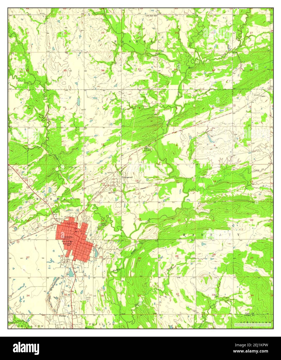 Mappa di coalgate oklahoma -Fotos und -Bildmaterial in hoher Auflösung ...