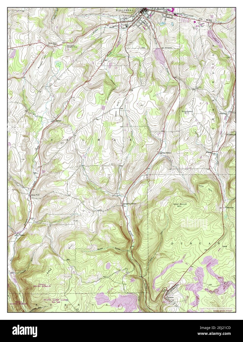 Antrim, Pennsylvania, Karte 1946, 1:24000, Vereinigte Staaten von Amerika von Timeless Maps, Daten U.S. Geological Survey Stockfoto