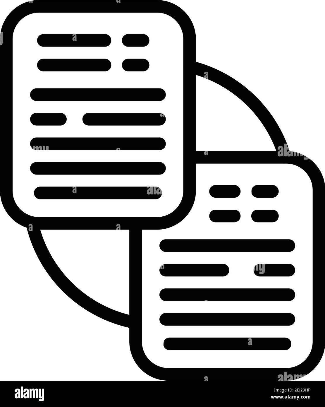 Symbol für soziales Projekt. Skizzieren sozialen Projekt Vektor-Symbol für Web-Design isoliert auf weißem Hintergrund Stock Vektor