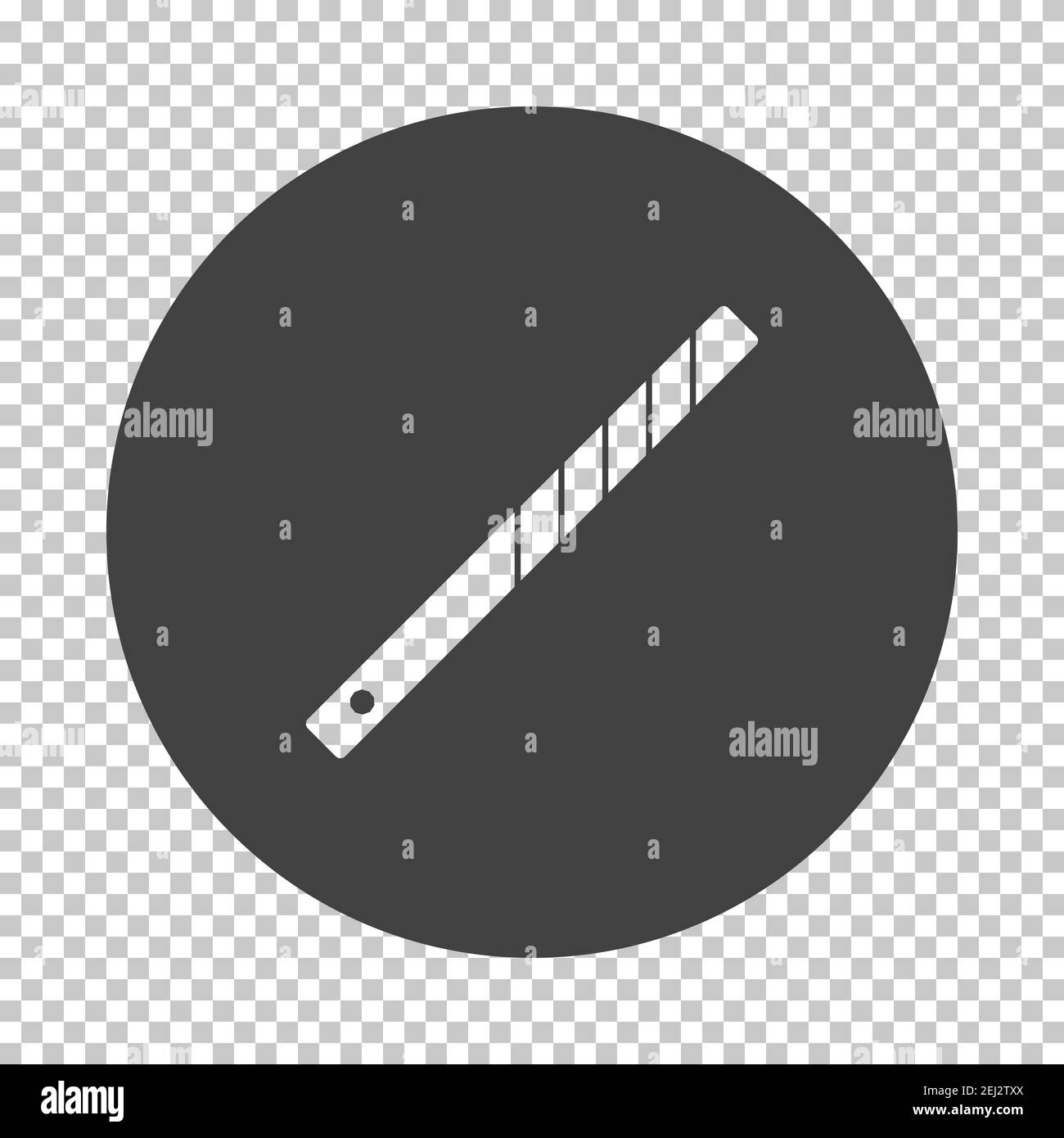 Symbol „Business Tie Clip“. Stencil Design auf dem Transparency Grid subtrahieren. Vektorgrafik. Stock Vektor