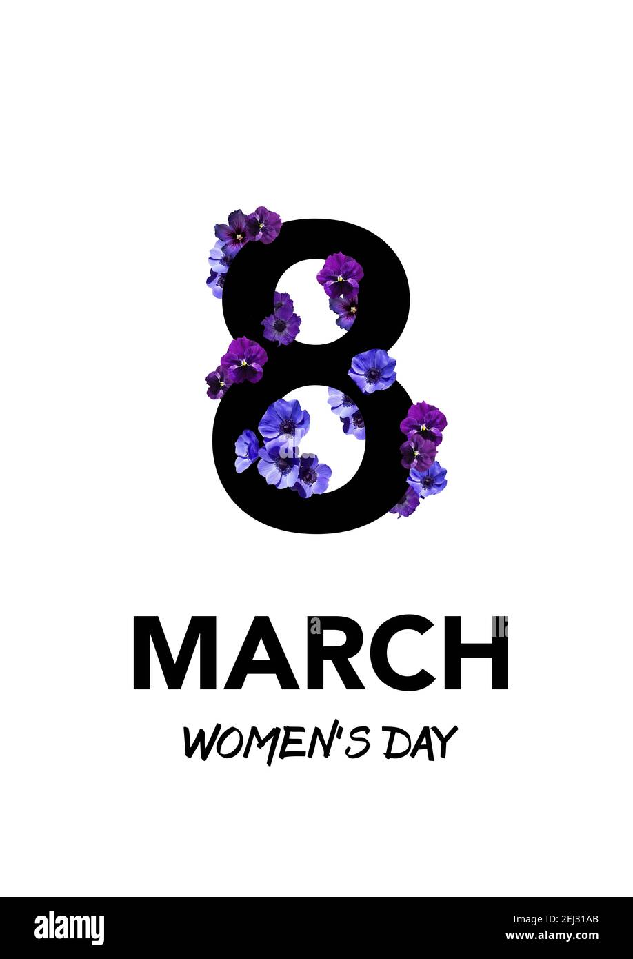 8th. März - Frauentag Stockfoto