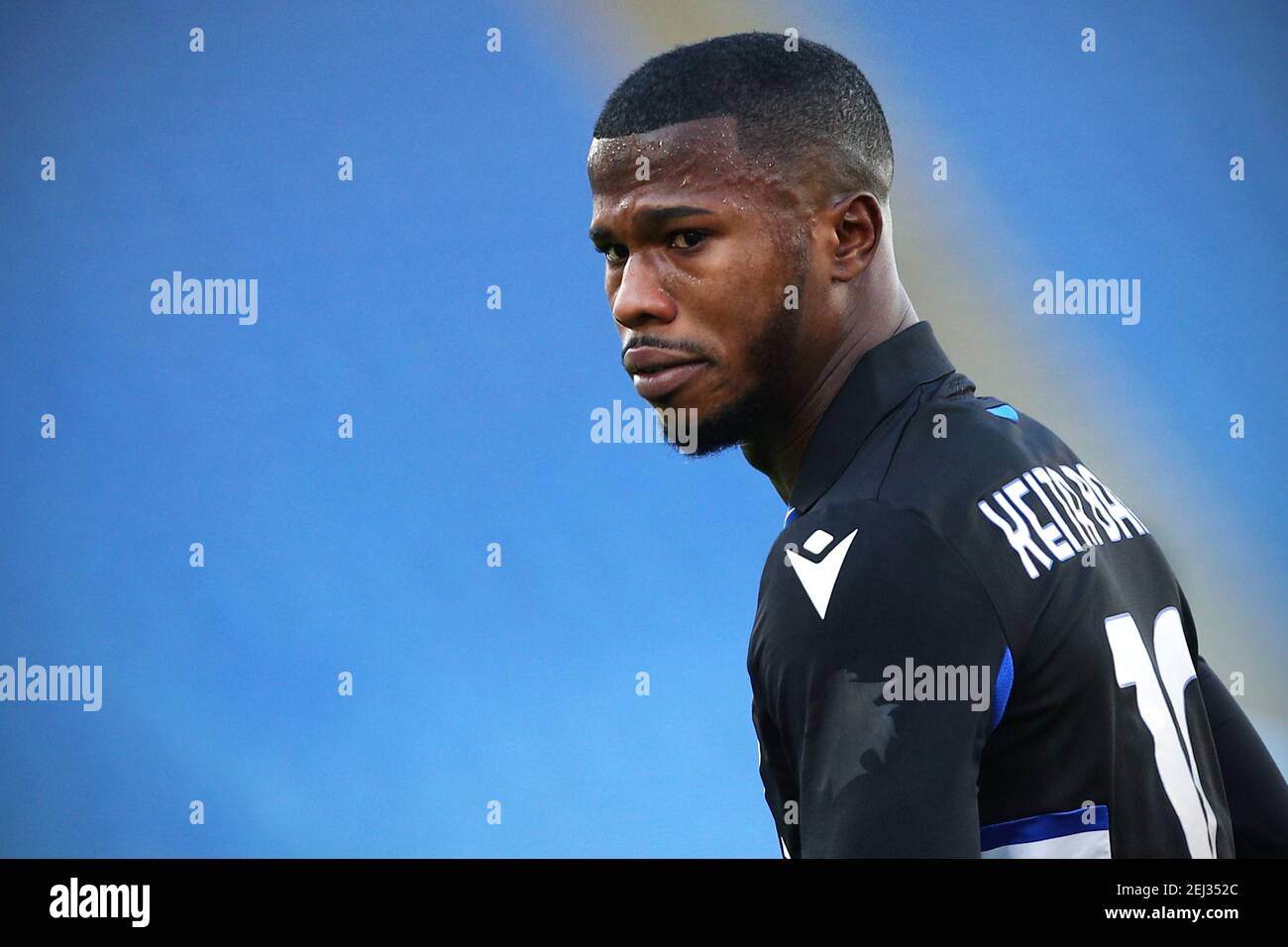 Keita Balde von Sampdoria reagiert während der italienischen Meisterschaft Serie Ein Fußballspiel zwischen SS Lazio und UC Sampdoria on / LM Stockfoto