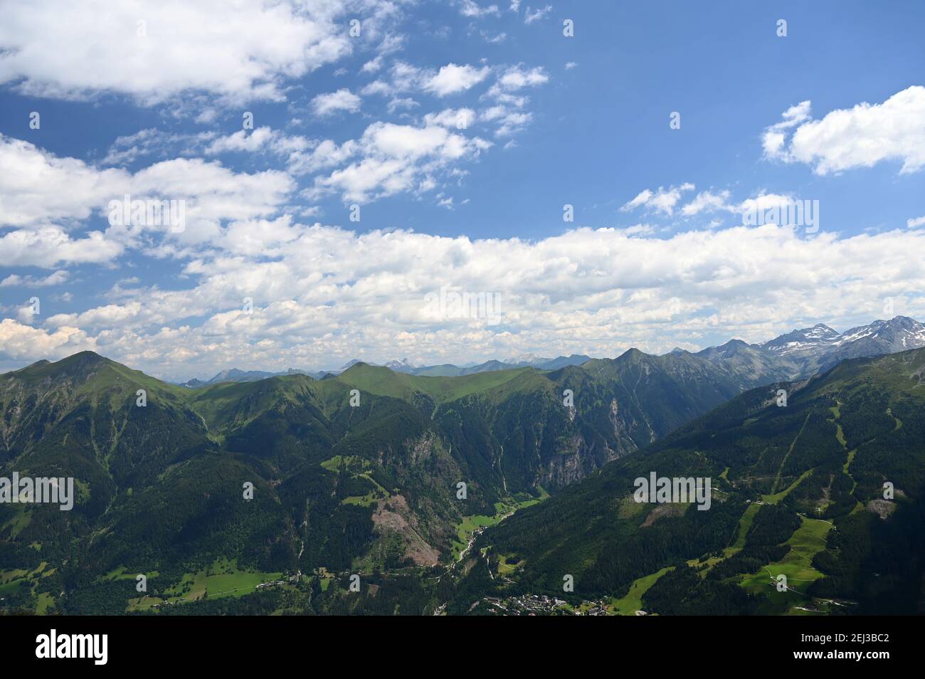 Berglandschaft im Sommer Bad Gastein Österreich Stockfoto