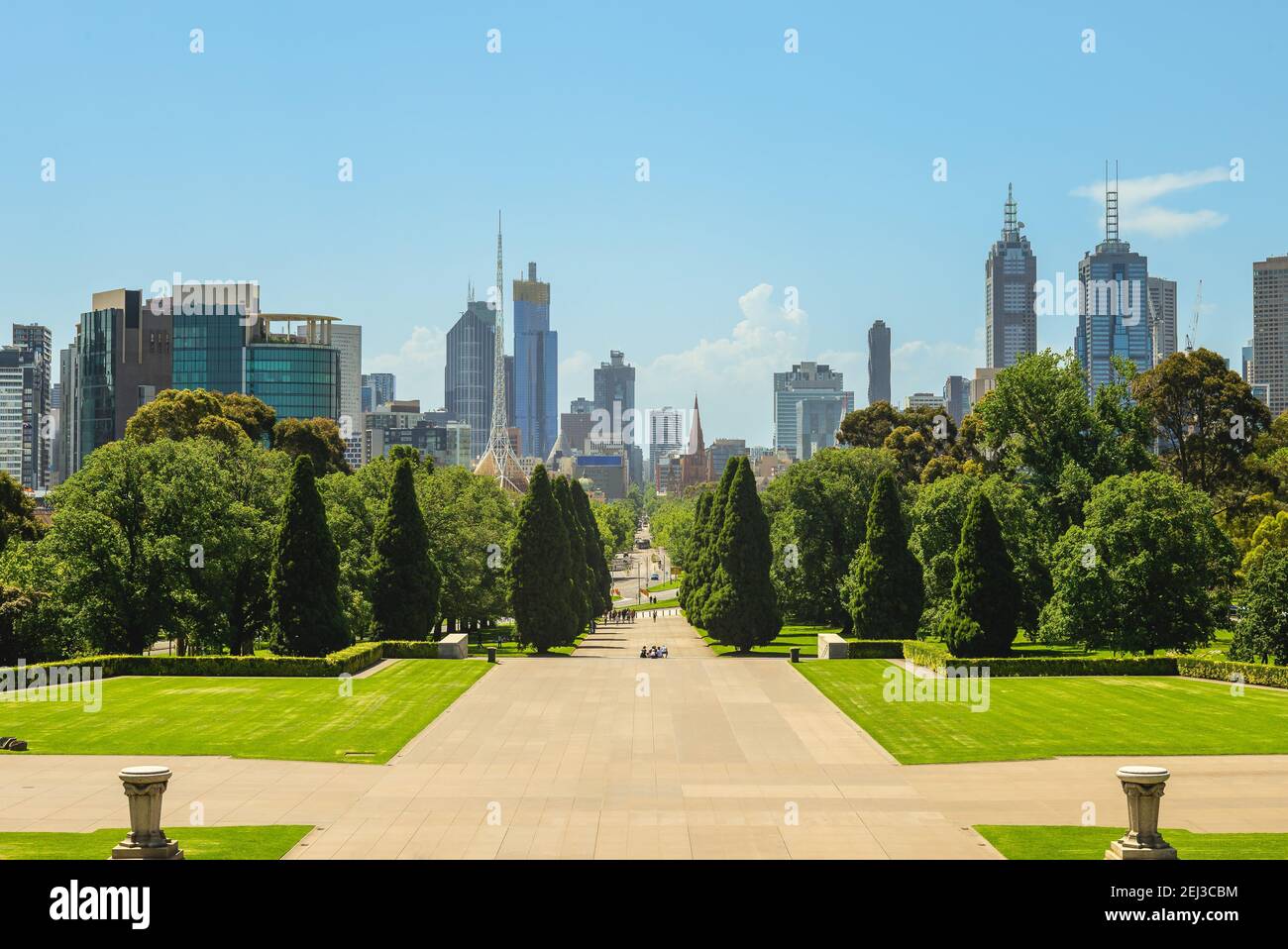 Szenerie von melbourne cbd in melbourne, victoria, australien Stockfoto