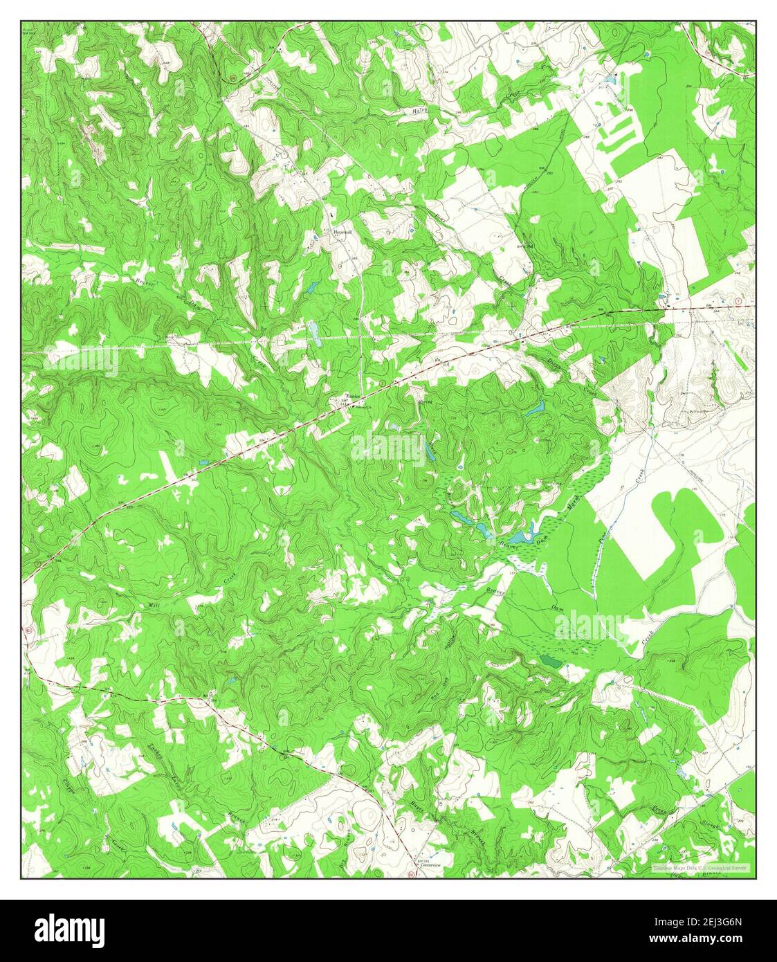 Eunice, Texas, Karte 1964, 1:24000, Vereinigte Staaten von Amerika von Timeless Maps, Daten U.S. Geological Survey Stockfoto