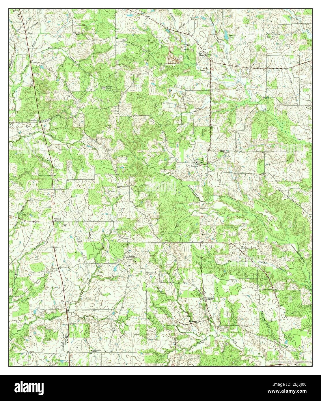 Griffin, Texas, Karte 1973, 1:24000, Vereinigte Staaten von Amerika von Timeless Maps, Daten U.S. Geological Survey Stockfoto