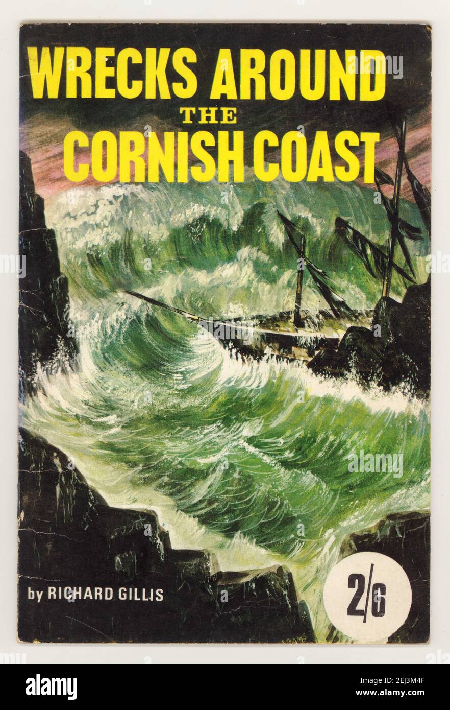 Original illustriertes Heft aus den 1960er Jahren über Wracks an der Cornish Coast, einschließlich des Torrey Canyon (Schiffswracks vor der Westküste von Cornwall, England, am 18. März 1967) - Ausgabe 1st, 1968 Stockfoto