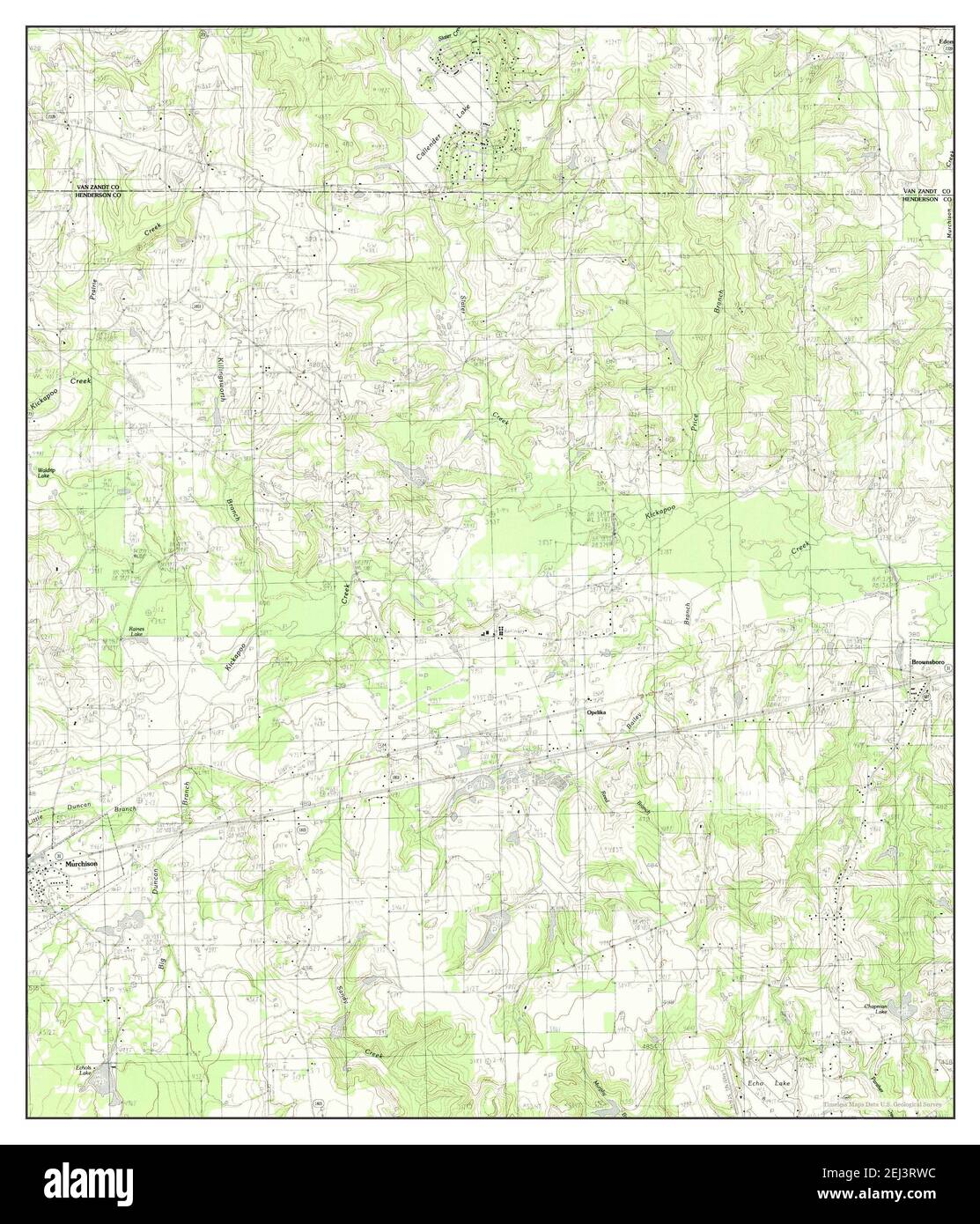 Murchison East, Texas, Karte 1984, 1:24000, Vereinigte Staaten von Amerika von Timeless Maps, Daten U.S. Geological Survey Stockfoto