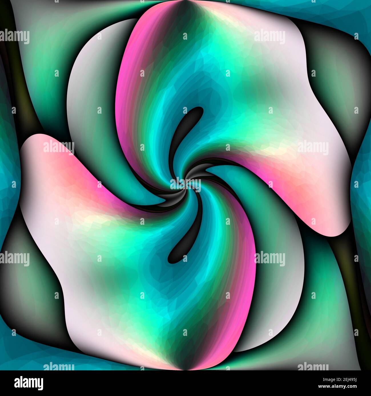 3D-Render abstrakte Muster Hintergrund Fliese mit bunten polygonalen Ornamente Stockfoto