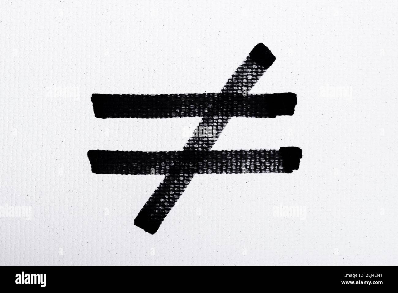 Schwarze Tinte Form auf Aquarell Papier Textur Hintergrund Stockfoto