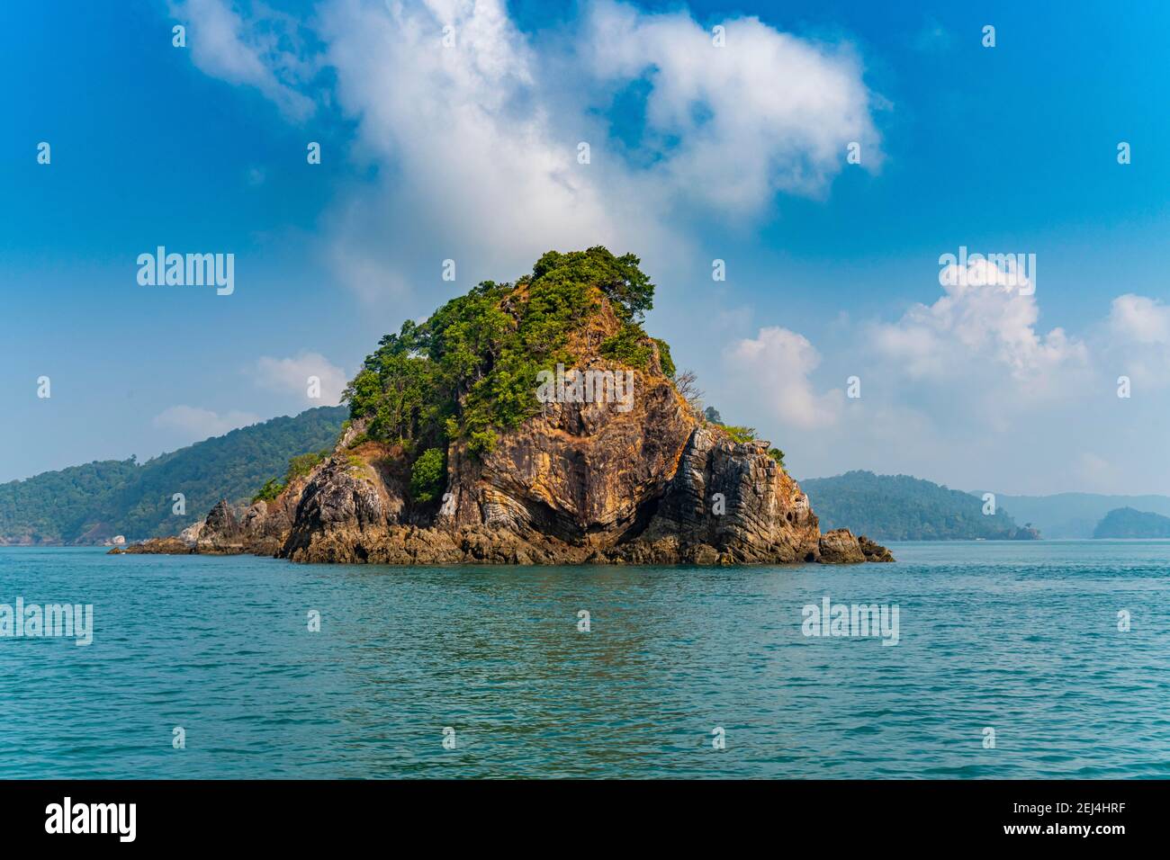 Kleine Inseln im Mergui oder Myeik Archipel, Myanmar Stockfoto