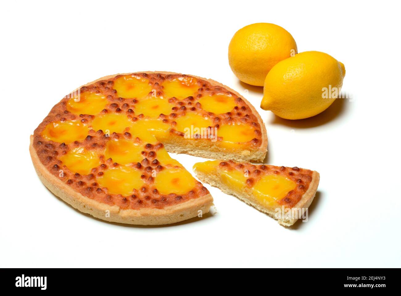 Zitronenkuchen, Zitronenkuchen, Zitrone, Zitrone Stockfoto