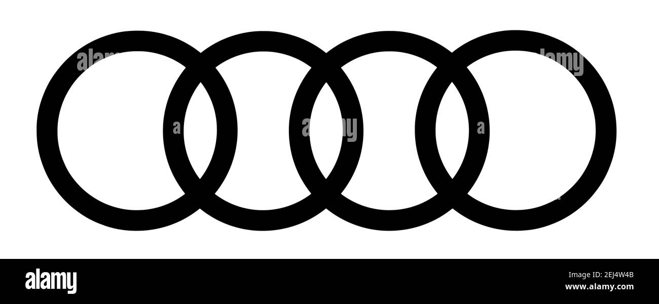 Car audi logo Schwarzweiß-Stockfotos und -bilder - Alamy