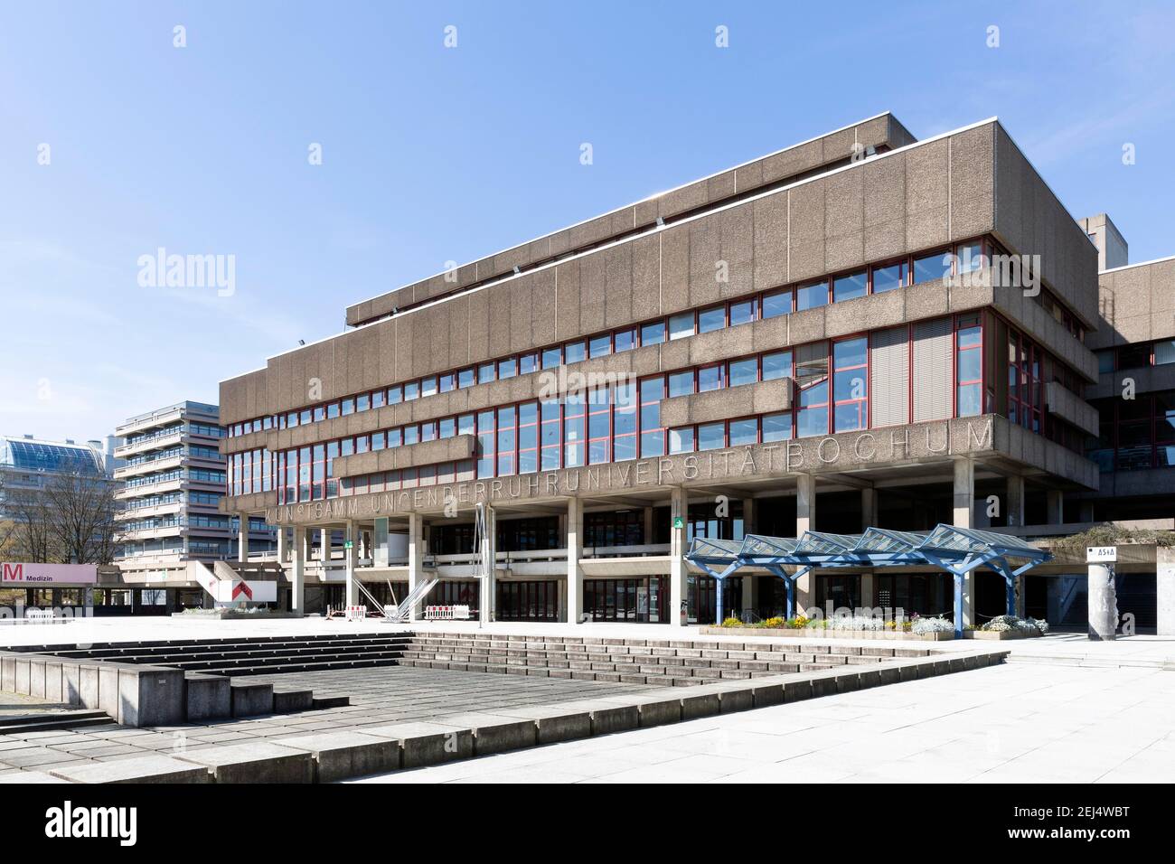 Ruhr-Universität Bochum, Zentralbibliothek, Bochum, Ruhrgebiet, Nordrhein-Westfalen, Deutschland Stockfoto