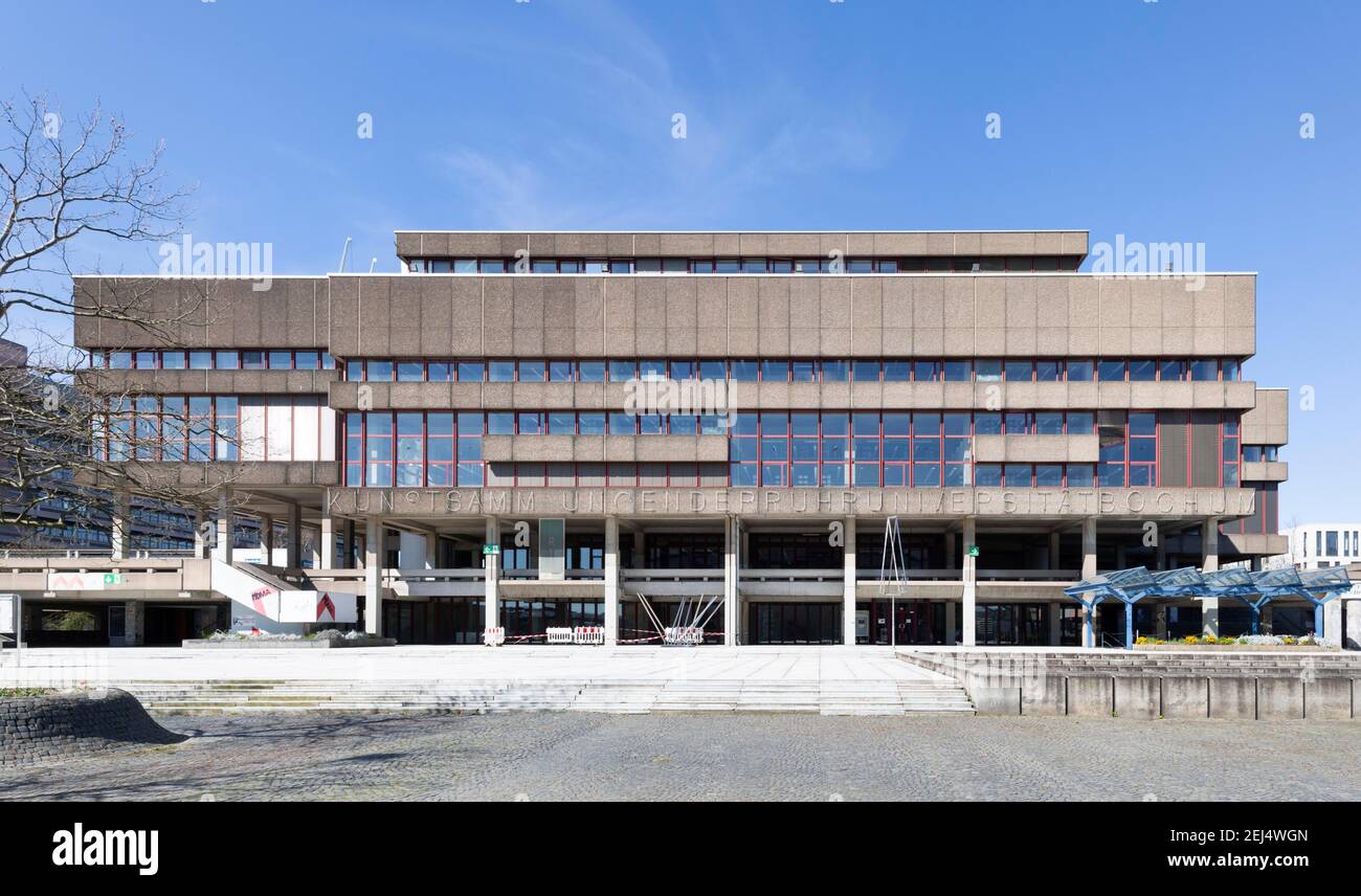 Ruhr-Universität Bochum, Zentralbibliothek, Bochum, Ruhrgebiet, Nordrhein-Westfalen, Deutschland Stockfoto