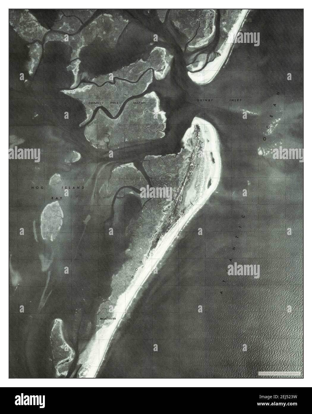 Quinby Inlet, Virginia, Karte 1978, 1:24000, Vereinigte Staaten von Amerika von Timeless Maps, Daten U.S. Geological Survey Stockfoto