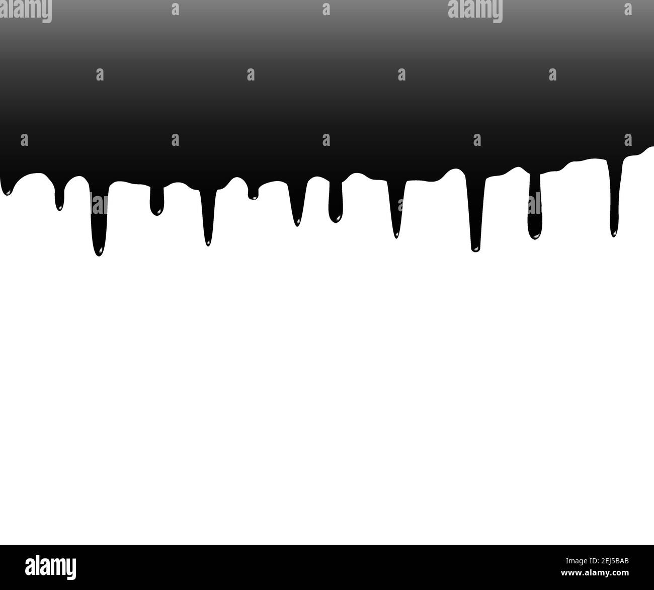 Vektorgrafik. Flüssiges tropfendes Farböl Stock Vektor