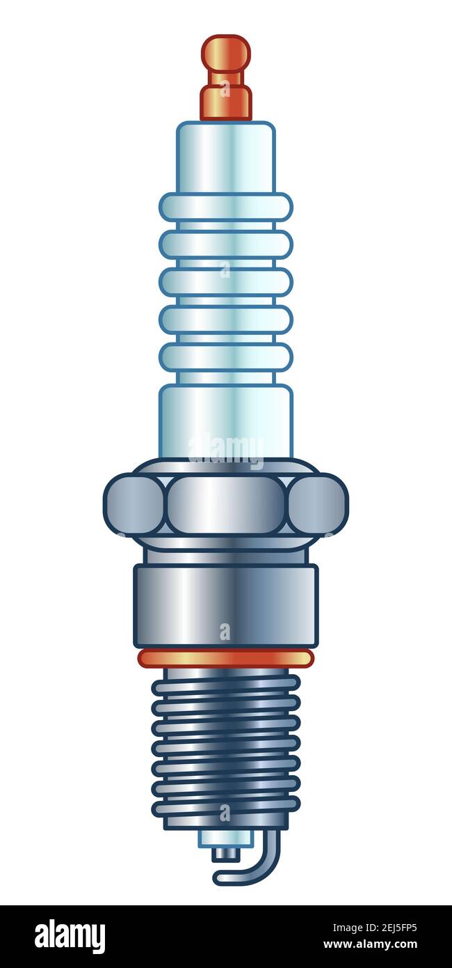 Abbildung einer Zündkerze Stock Vektor
