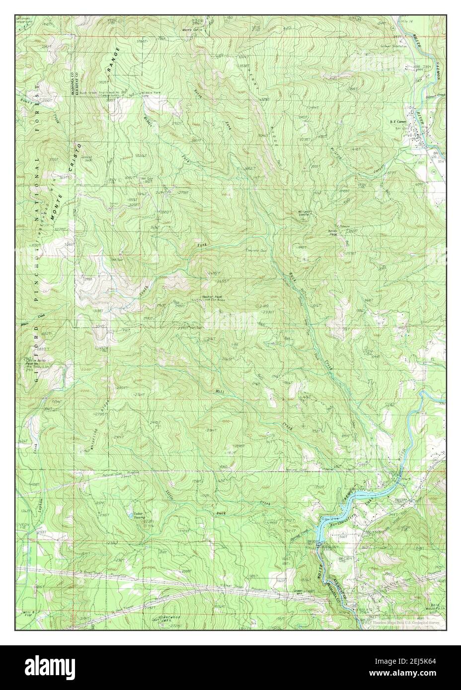 Northwestern Lake, Washington, Karte 1983, 1:24000, Vereinigte Staaten von Amerika von Timeless Maps, Daten U.S. Geological Survey Stockfoto