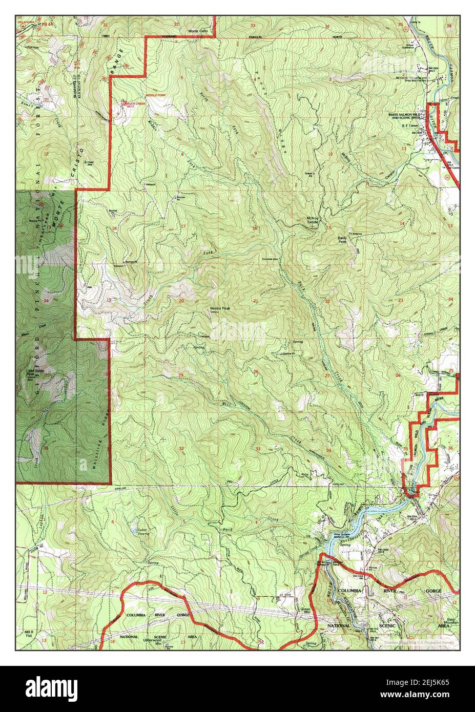 Northwestern Lake, Washington, Karte 1994, 1:24000, Vereinigte Staaten von Amerika von Timeless Maps, Daten U.S. Geological Survey Stockfoto