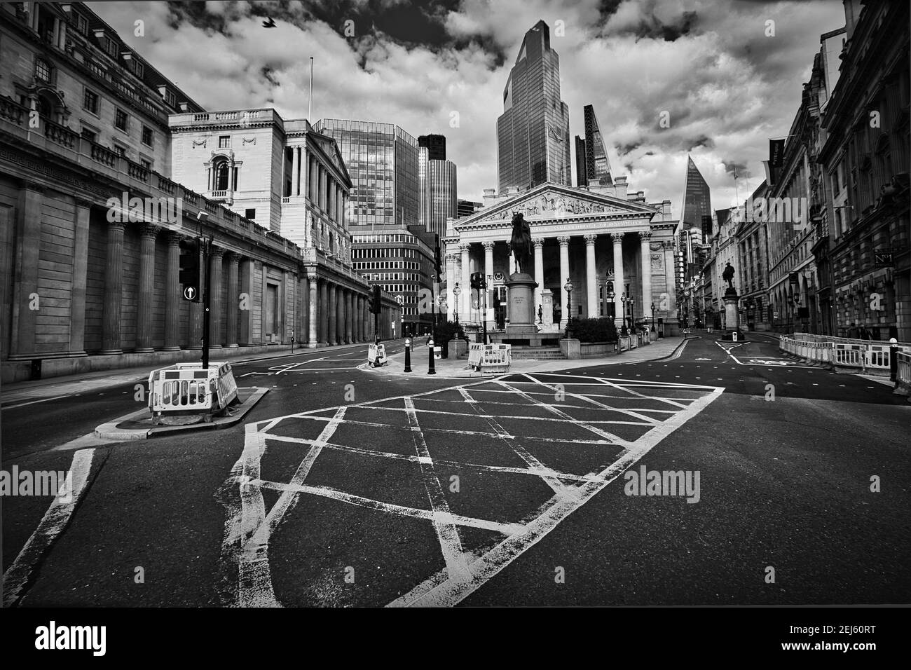 GROSSBRITANNIEN / England / London / Bank of England in der City of London am 30. März 2020, Stockfoto