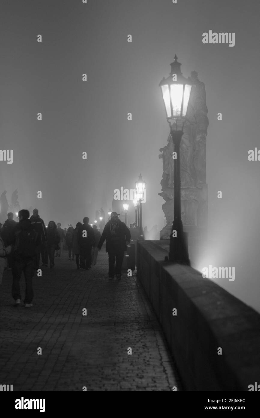 Karlsbrücke in Prag Stockfoto