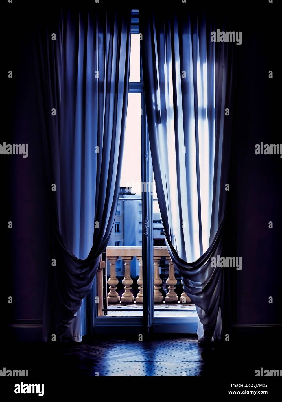 Fenster öffnen Stockfoto