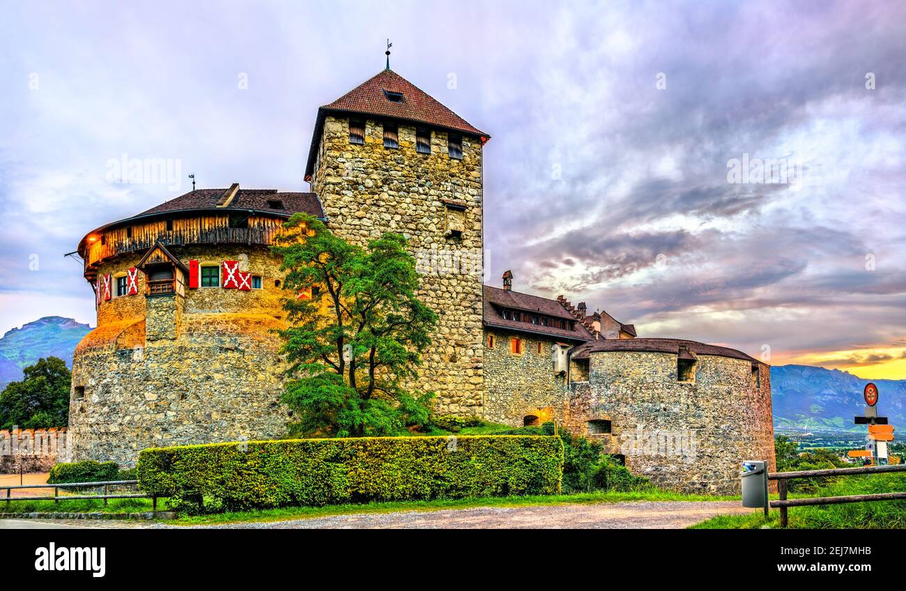 Schloss Vaduz in Liechtenstein Stockfoto