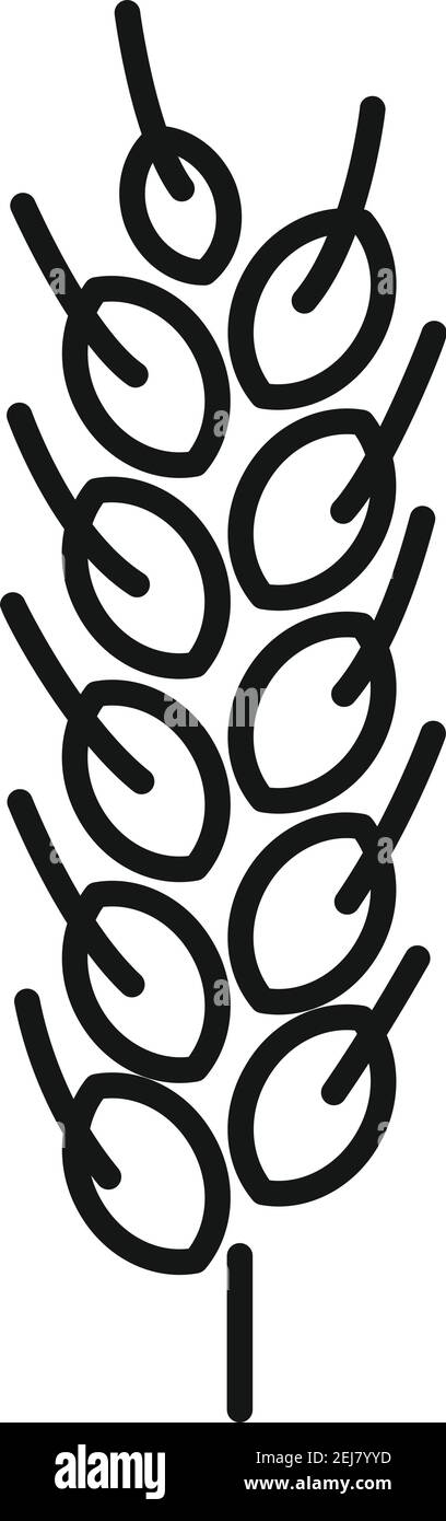 Weizen Werk Symbol, outline Style Stock Vektor