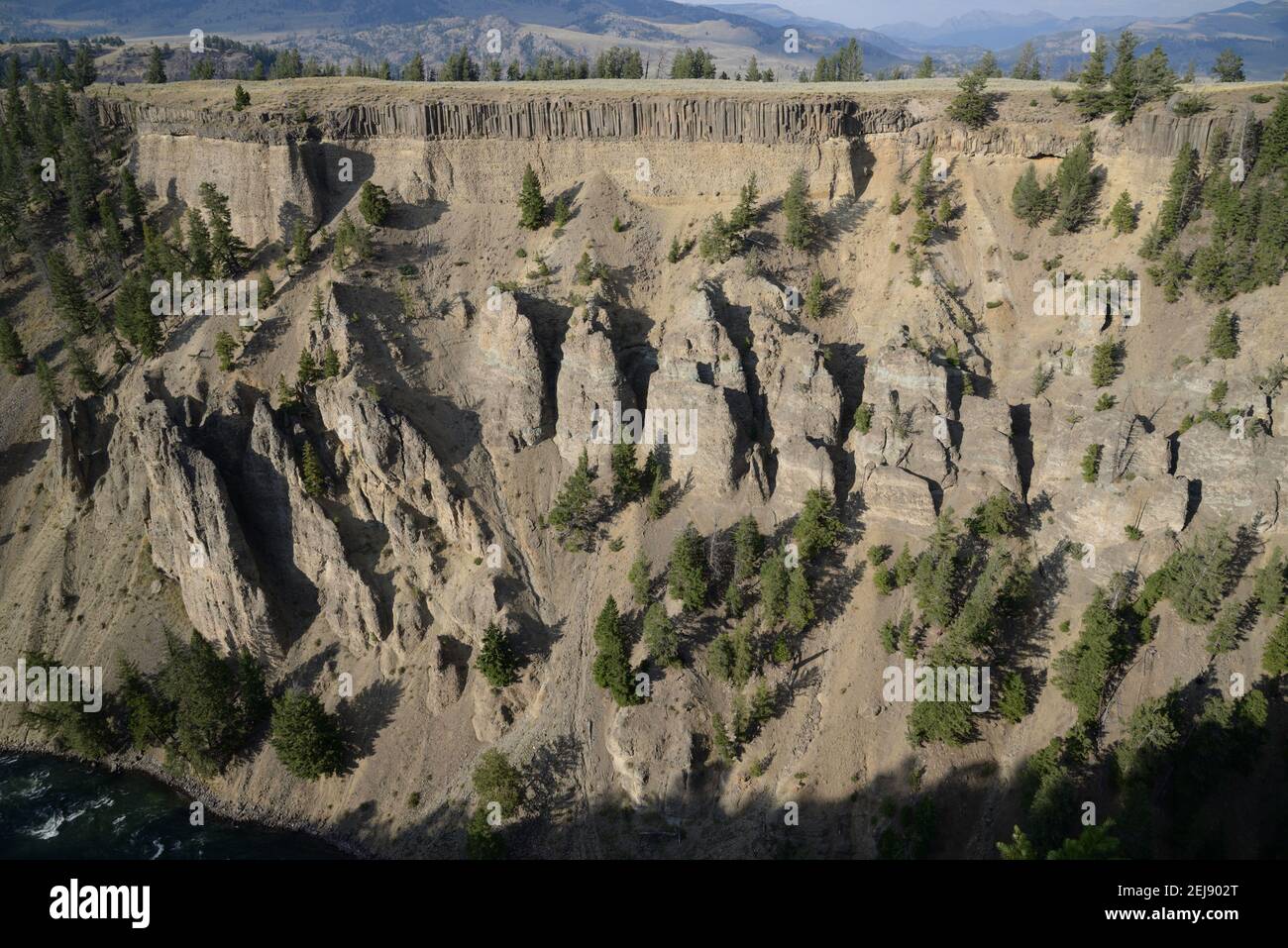 Grand Canyon des Yellowstone River im Yellowstone National Park, Wyoming, USA Stockfoto