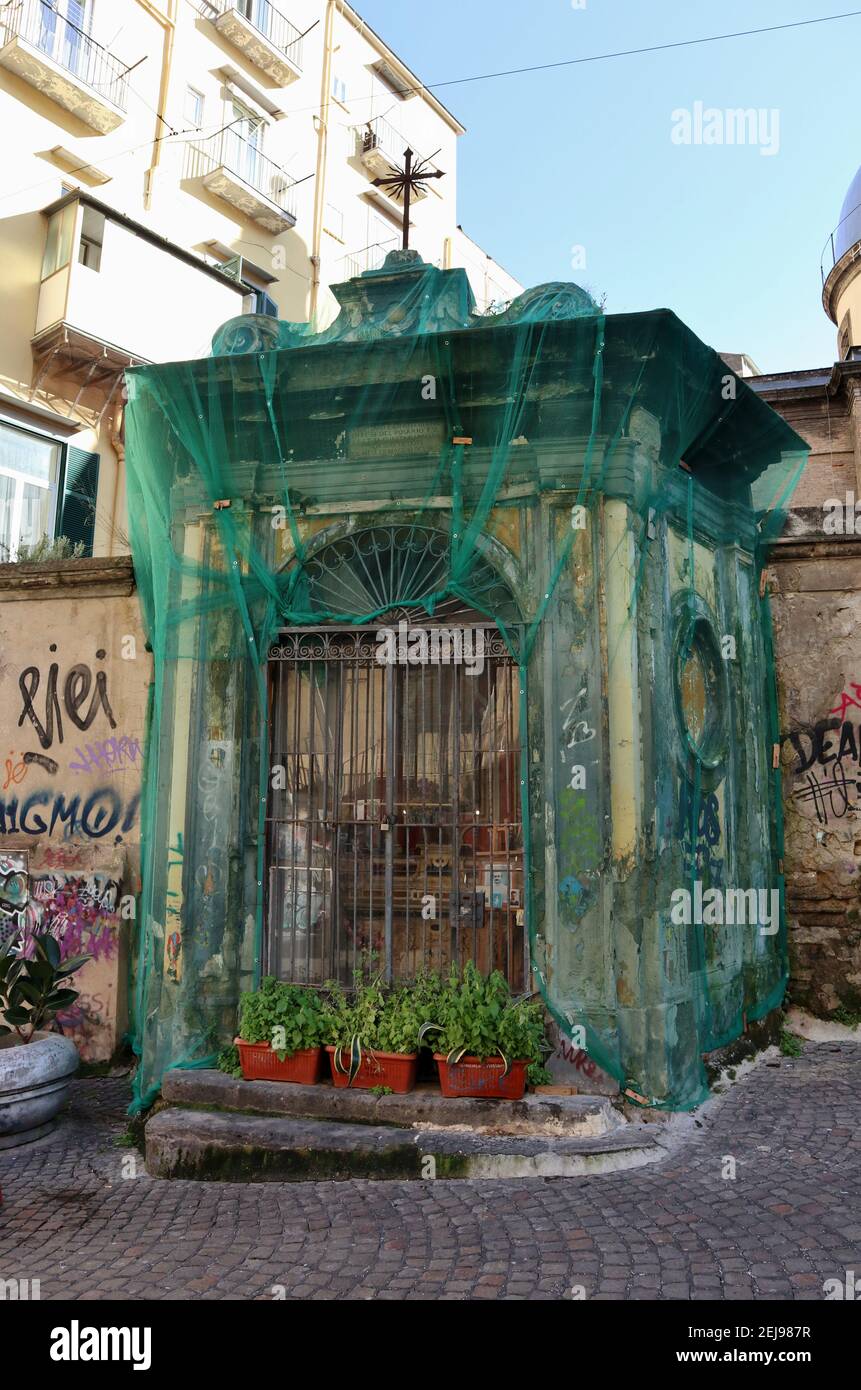 Napoli - Cappella del Rosario auf der Piazza Monteoliveto Stockfoto