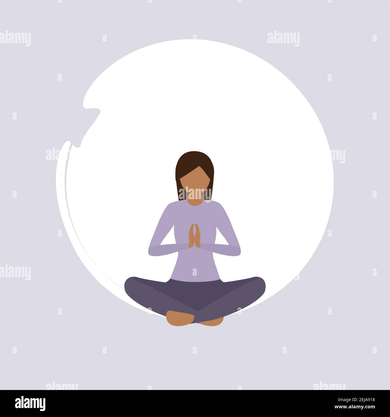 Mädchen tun Yoga Übung gesunden Lebensstil Fitness-Design Vektor Illustration EPS10 Stock Vektor