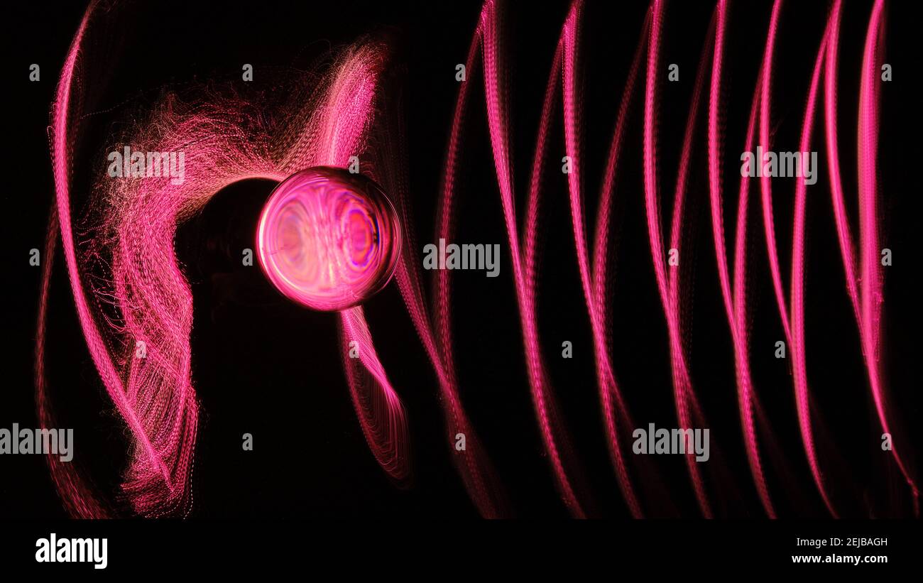 Magie Der Leichten Malerei Stockfoto